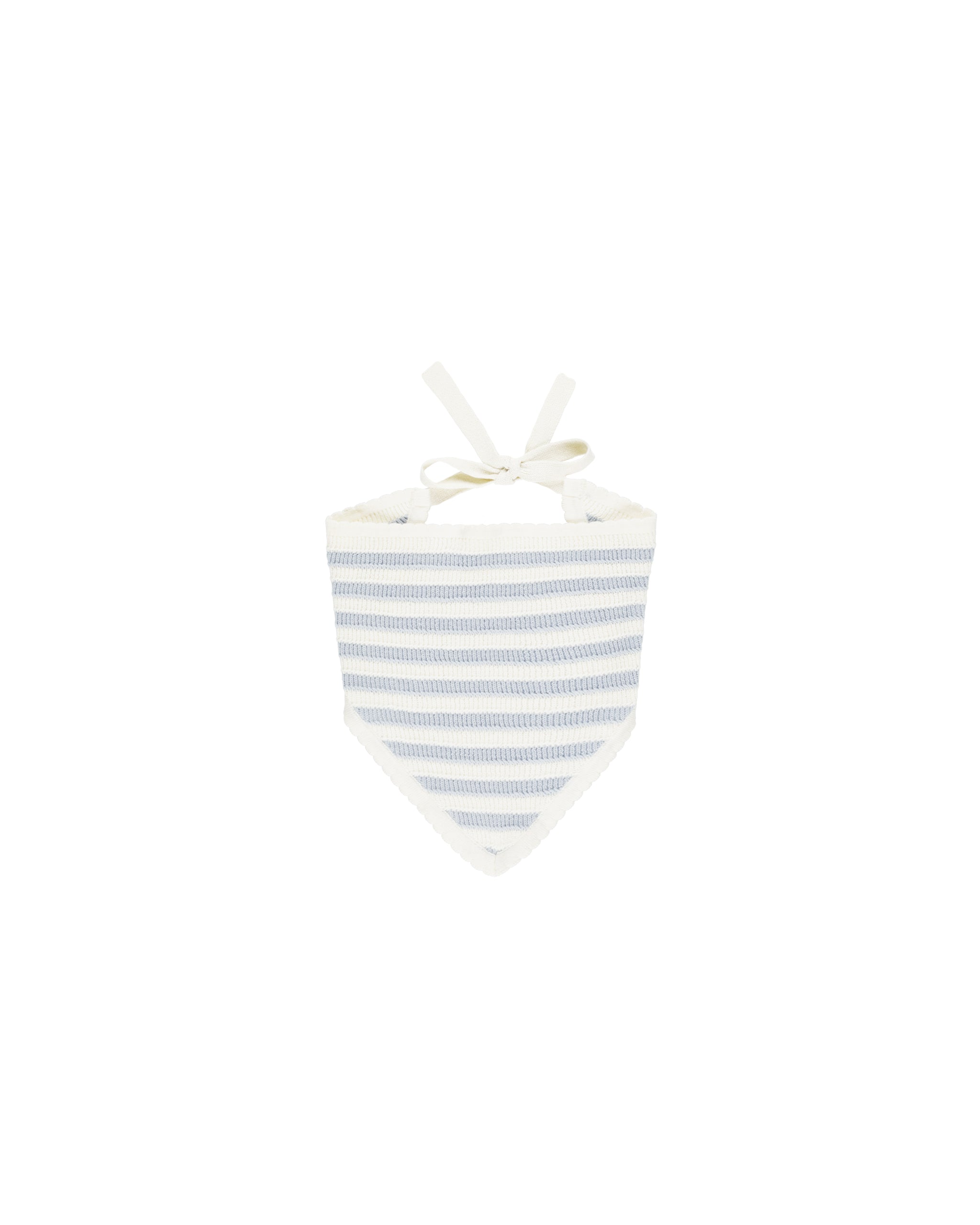 Rylee + Cru Crochet Scarf Headband || Light Blue Stripe